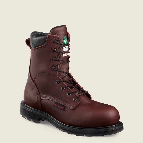 Red Wing Safety Boots Supersole® 2.0 - 8-inch Csa Toe - Burgundy - Mens XWG308615